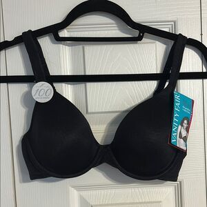 VANITY FAIR Black Underwire 34C The Perfect T-Shirt Bra Smoothing Adjustable NWT